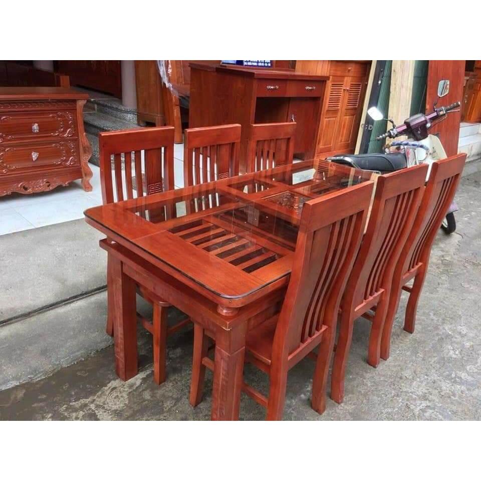 Bộ bàn ghế ăn gỗ sồi nga- Nội thất phòng bếp - Đồ Gỗ Bình Long