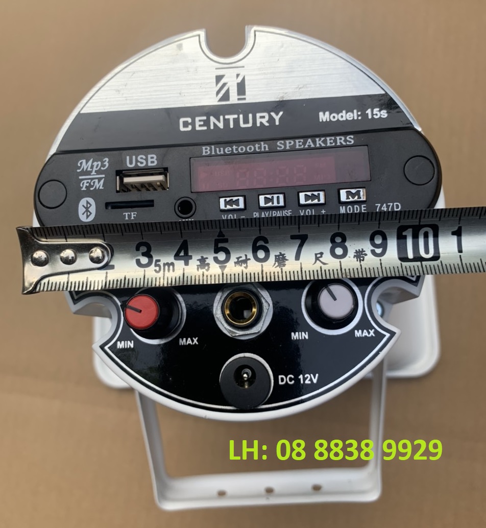 LOA PHÓNG THANH 15W CENTURY LIỀN CÔNG SUẤT CÓ BLUETOOTH - CÓ ĐIỀU KHIỂN - GIÁ 1 LOA