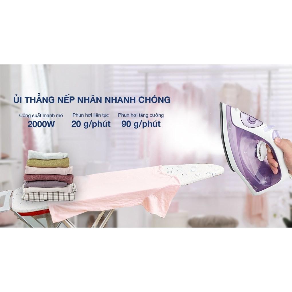 Bàn Ủi Hơi Nước Philips DST1040/30, 2000w - Mặt Đế Ceramic, Hàng Chính Hãng