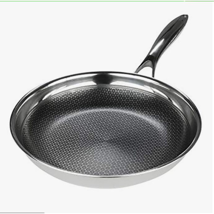 Chảo Chống Dính Inox 304 Cao Cấp Công Nghệ Blackcube Đáy Từ Thương Hệu Berndorf Nonstick Stainless Steel Fry Pan