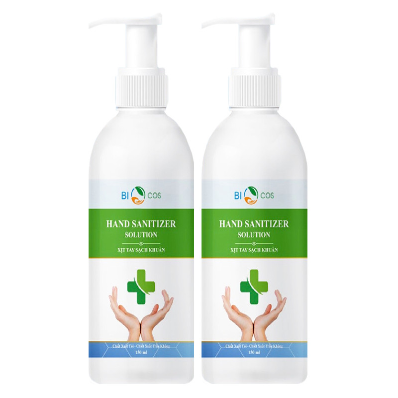 COMBO 2 CHAI XỊT RỬA TAY SẠCH KHUẨN BIOCOS HAND SANITIZER SOLUTION CHAI 150ML*2(Shop giao màu ngẫu nhiên)