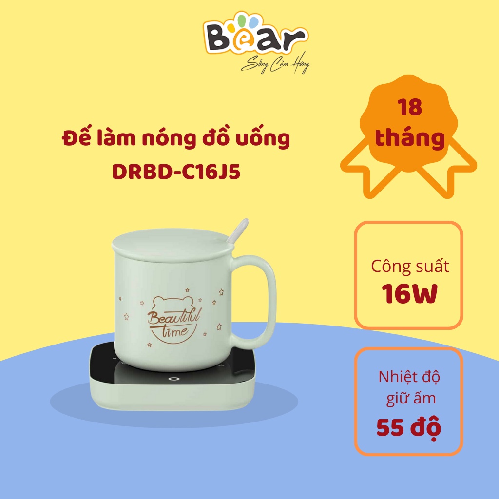 Đế làm nóng đồ uống Bear DRBD-C16J5 - Hàng chính hãng