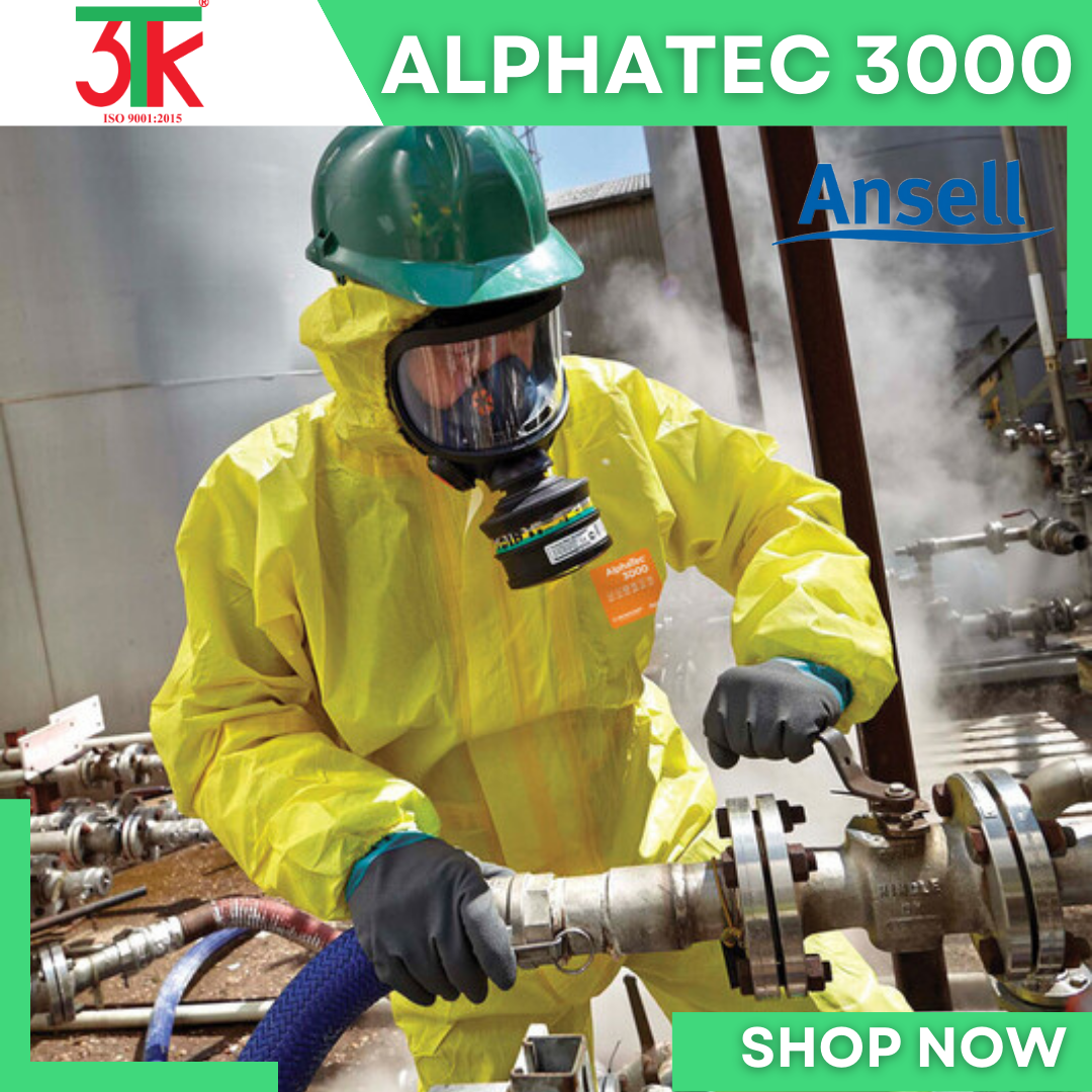 Bộ quần áo bảo hộ Ansell ALPHATEC 3000 chống hóa chất