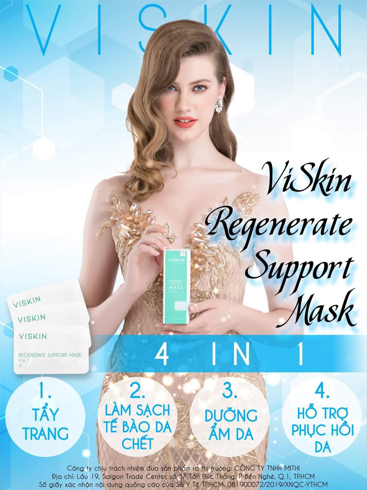 VISKIN REGENERATE SUPPORT MASK 4 IN 1 - MẶT NẠ HỖ TRỢ PHỤC HỒI DA VISKIN 4 TRONG 1