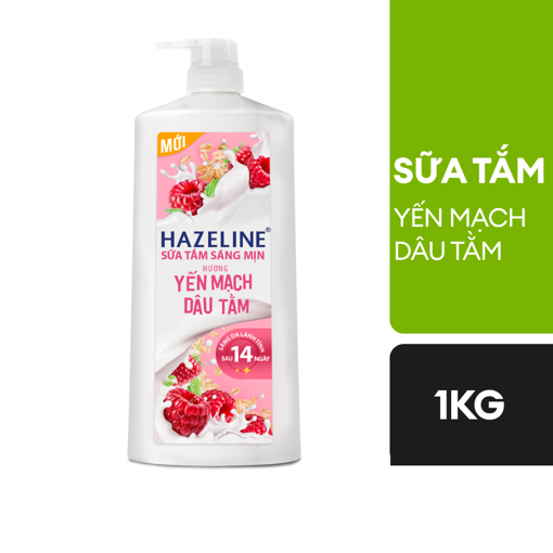 Sữa Tắm Hazeline Dưỡng Ẩm Sáng Da Chính Hãng Hương Thơm Dễ Chịu – Chai 1kg / Túi 900g