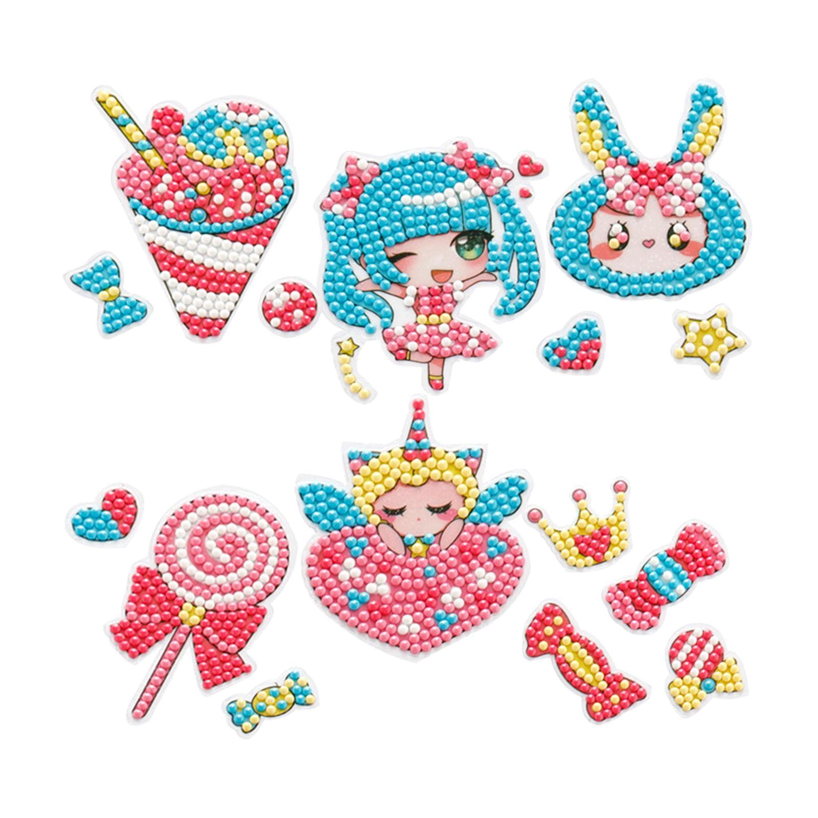 DIY Stickers Cute Rhinestones Animals Paint by Number Kits
