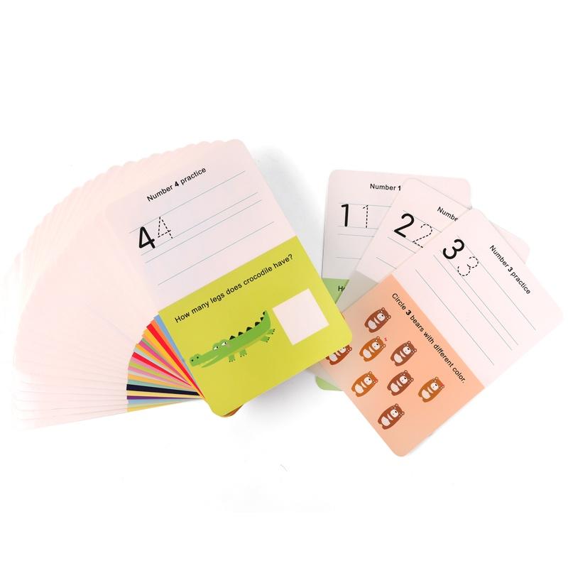 Bộ Thẻ Học Thông Minh Cho Bé Học Viết Và Xóa Được Midder Wipe Cards, Đồ Chơi Trí Tuệ Trẻ Em 3,4,5,6 Tuổi( Có 4 Chủ Đề