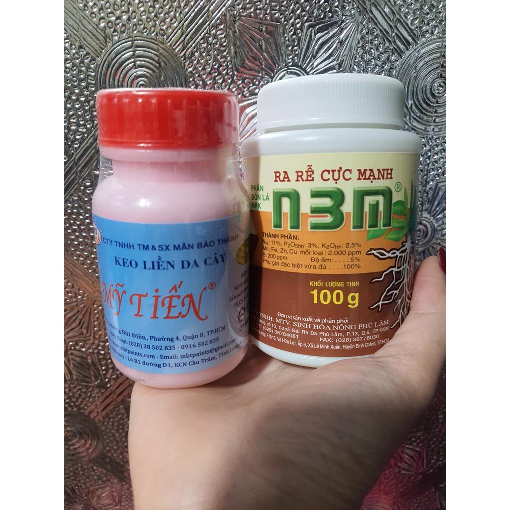 Keo liền da cây Mỹ Tiến 100gr và Kích ra rễ cực mạnh N3M 100gr, KÍCH RỄ CỰC MẠNH