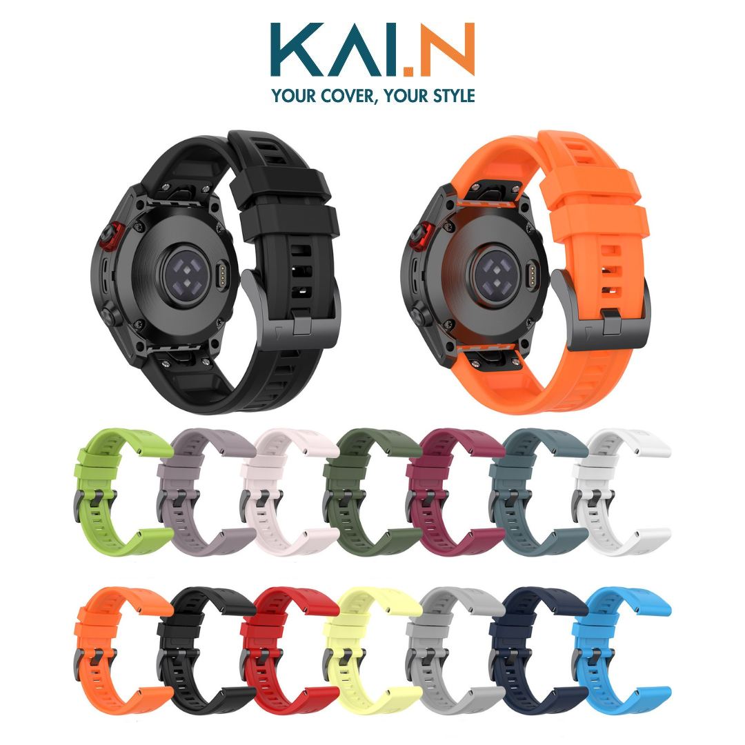 Dây Đeo Thay Thế Dành Cho Đồng Hồ Thông Minh Garmin Quickfit, Kai.N Garmin Sport Armor Band - Hàng Chính Hãng