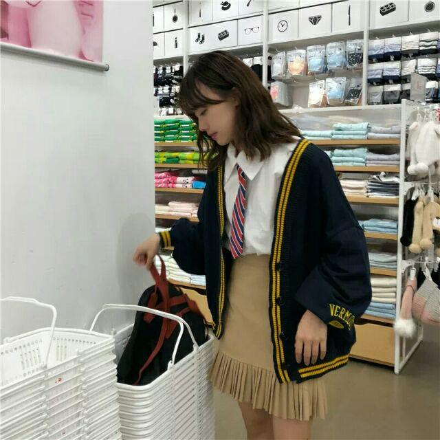 Áo cardigan nữ sinh, lót lông cực ấm cực xinh