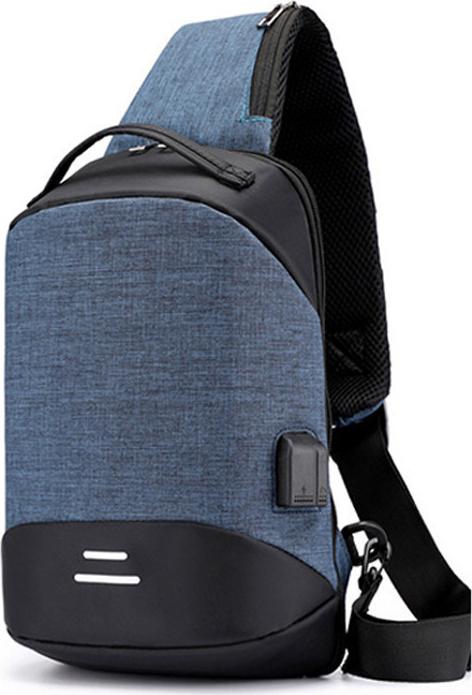 Túi đeo chéo 1 quai có cổng sạc USB+tai nghe cắm ngoài cao cấp