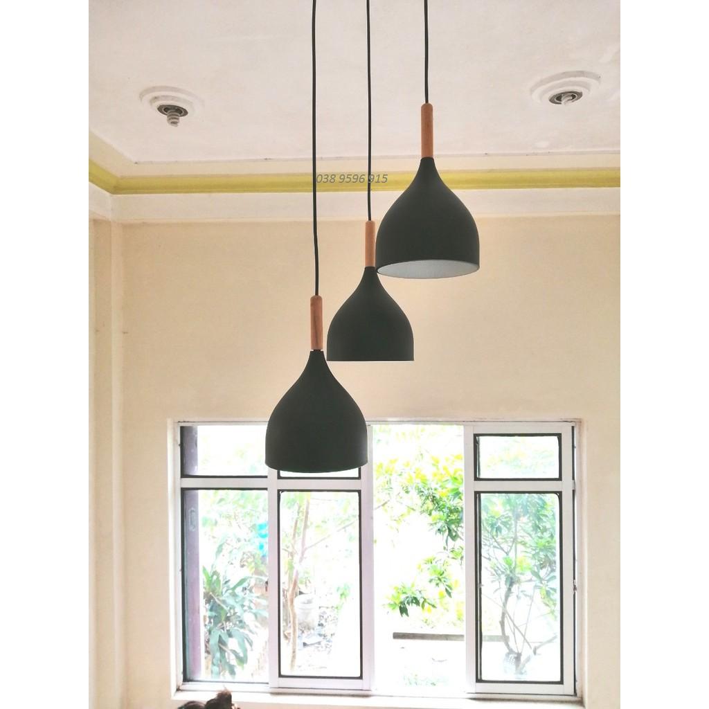 ĐÈN TREO ÁP TRẦN BÀN ĂN CHUÔI GỖ