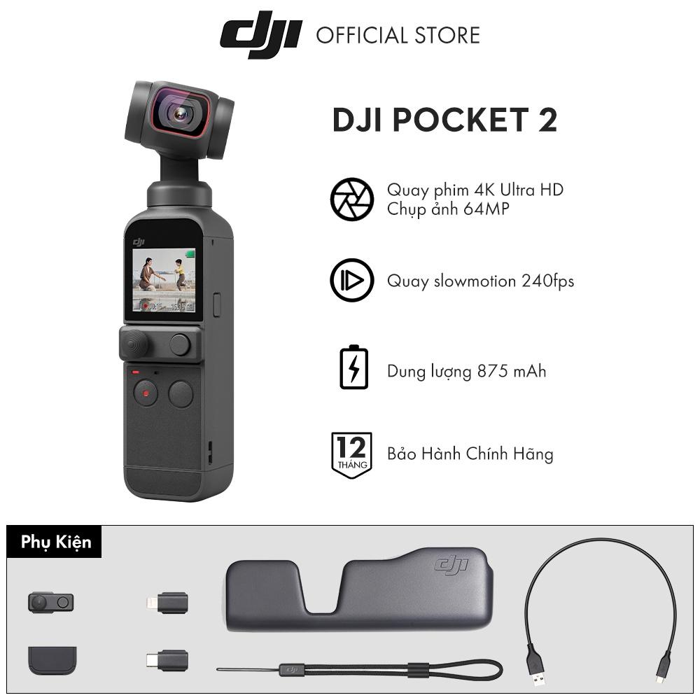 Máy Quay Bỏ Túi DJI Osmo Pocket 2 máy quay phim chống rung 4K 60fps