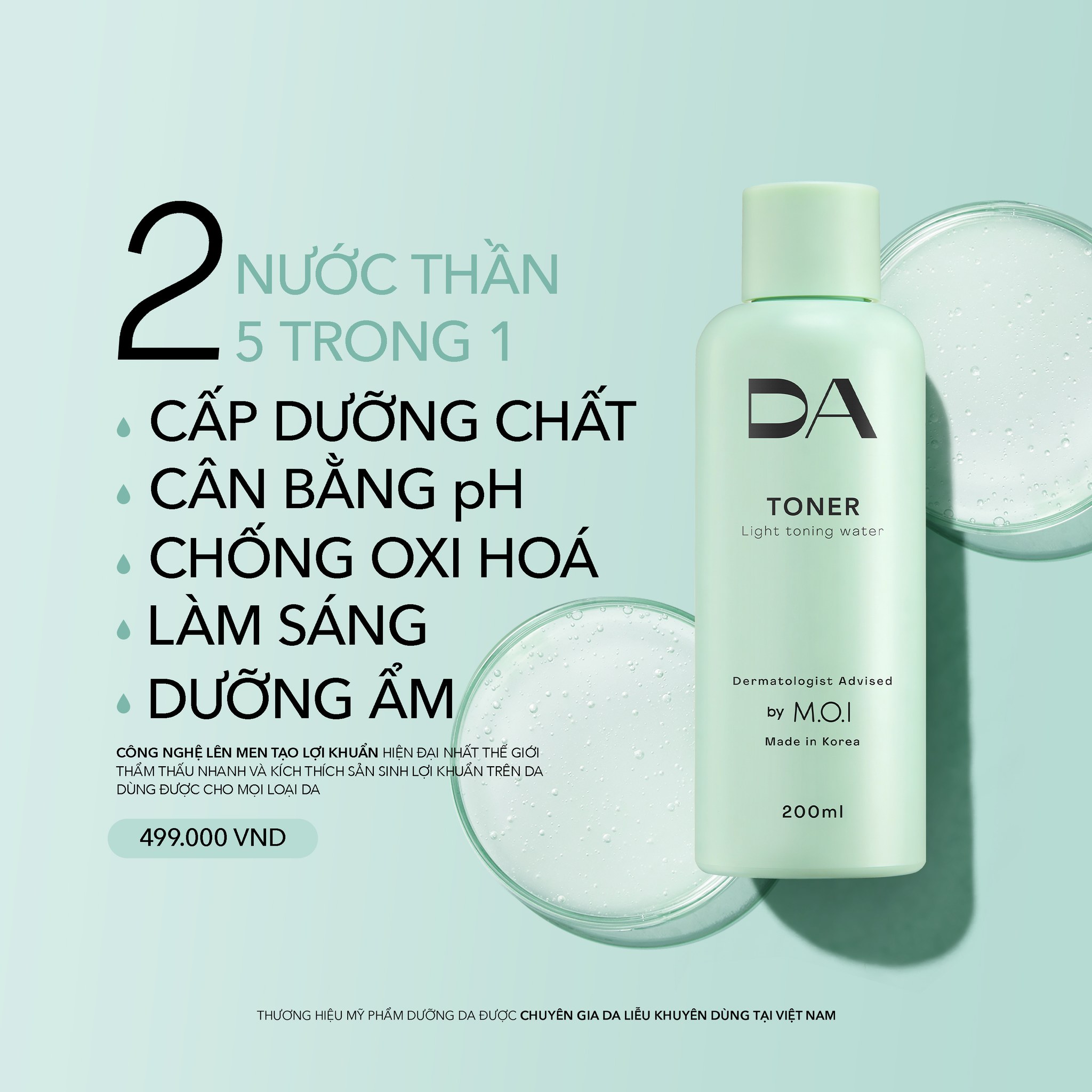 Toner Nước Thần 5 Trong 1 M.O.I Hồ Ngọc Hà