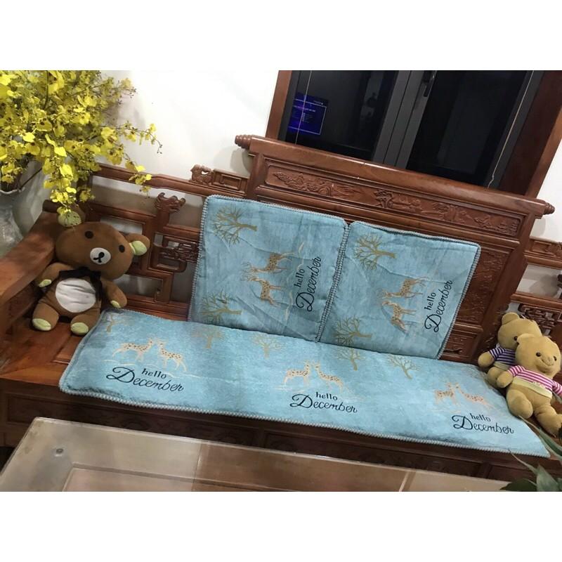 Bộ thảm ghế mẫu mới 3 món 1m7x55