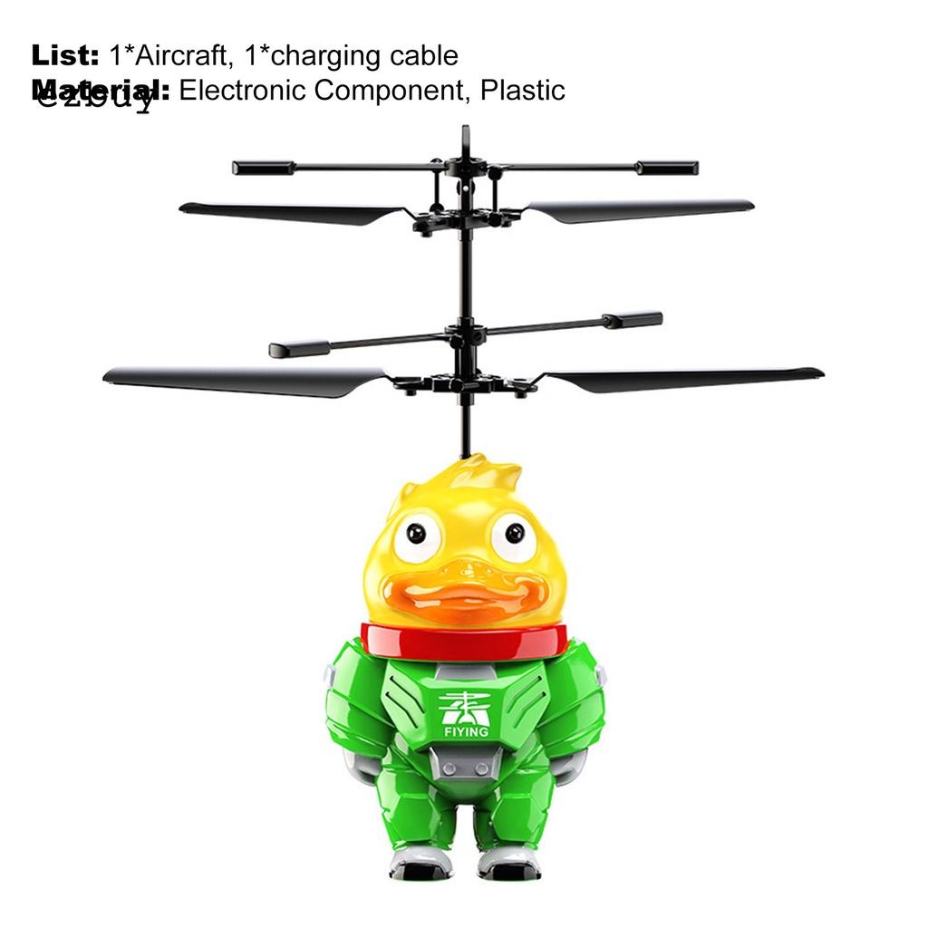 Đồ chơi máy bay trực thăng bằng nhựa cảm biến hình vịt thú vị cho bé