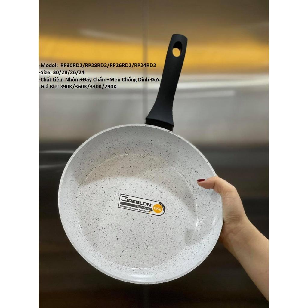 Chảo từ Rapido - Tefal 24-26-28-30cm đáy chấm_HÀNG CHÍNH HÃNG_ĐÁY CHẤM_Bảo Hành Chính Hãng 2 Năm