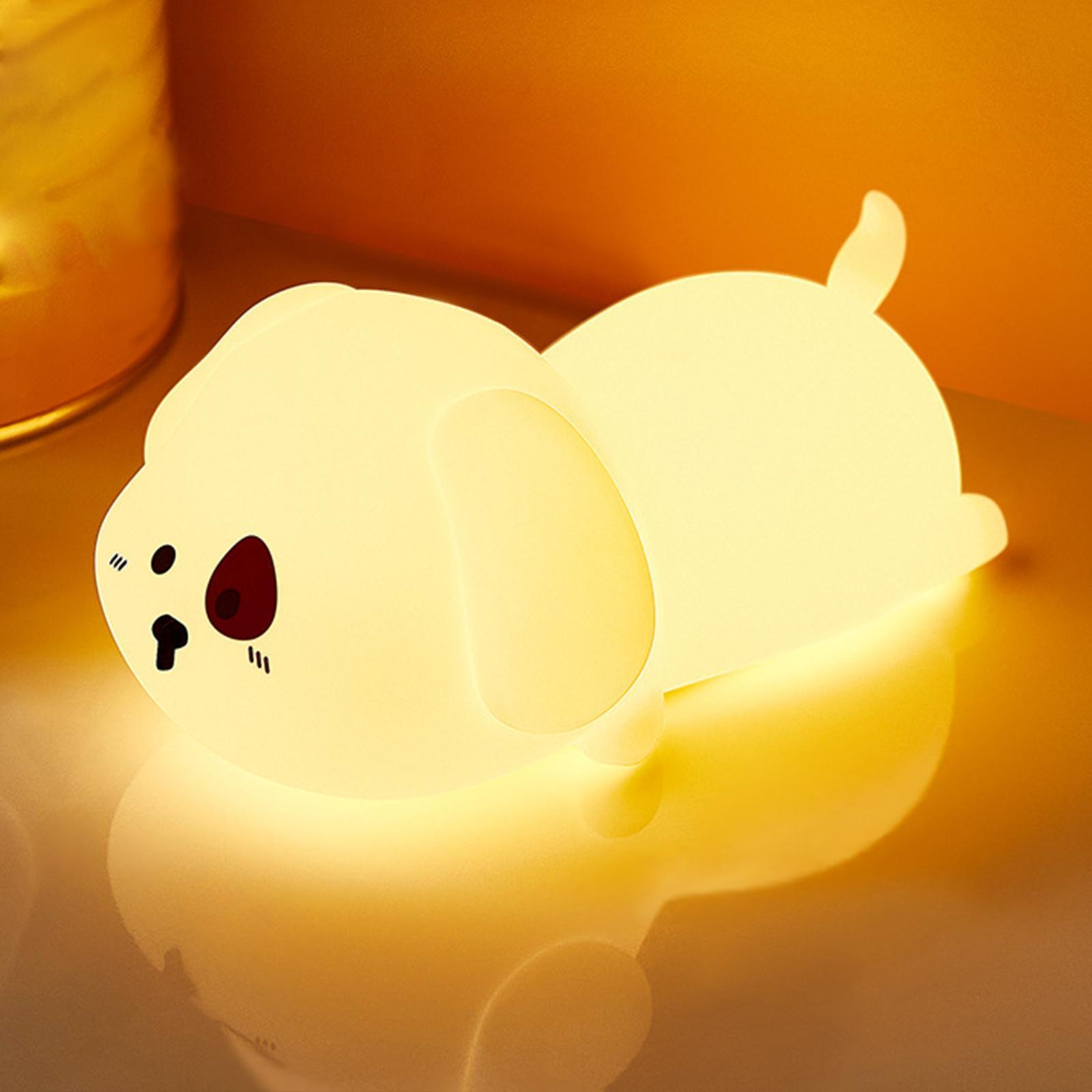 Kid Night Light Dimmable Bedside Table Lamp USB Rechargeable Nightlight
