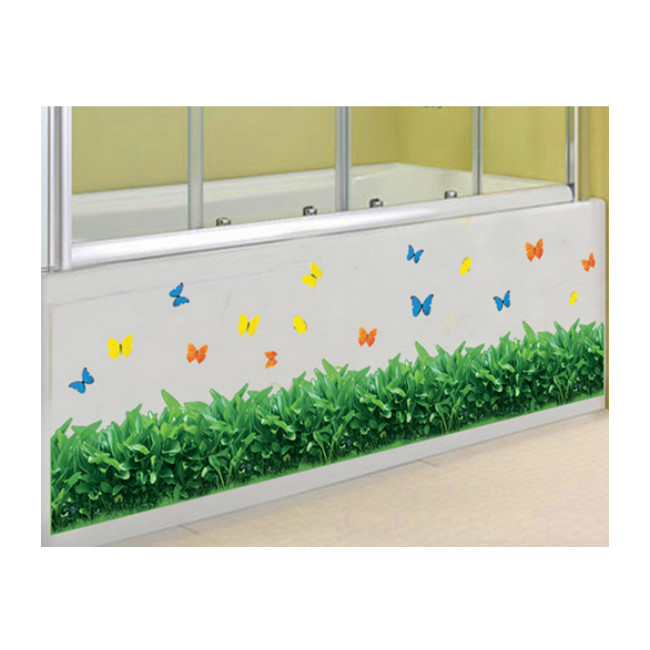 Decal Chân Tường Lá Xanh 2 CT35
