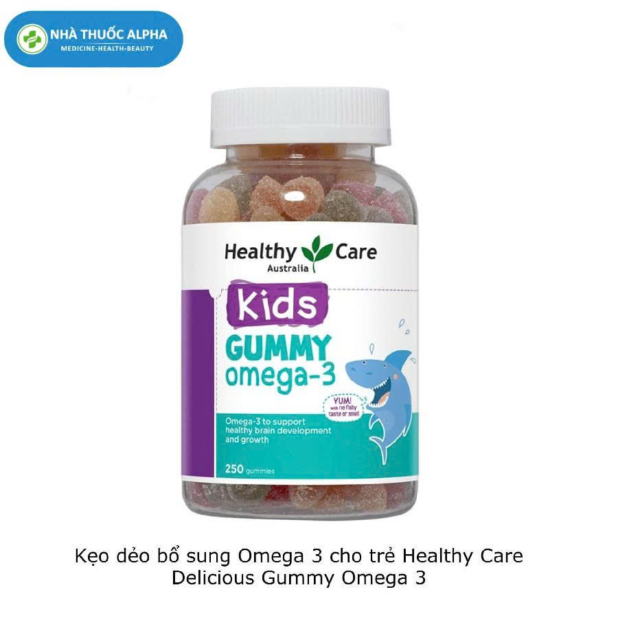 Viên nhai bổ sung Omega 3 cho trẻ Healthy Care Delicious Gummy Omega 3 250 viên