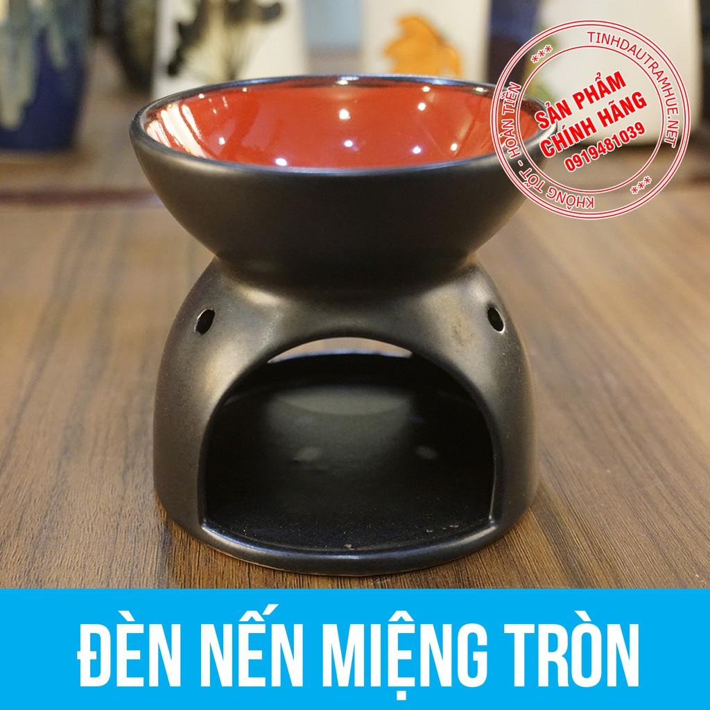 Đèn Xông Tinh Dầu Bằng Nến - Gốm Bát Tràng - Xông Phòng Cực Kỳ Hiệu Qủa