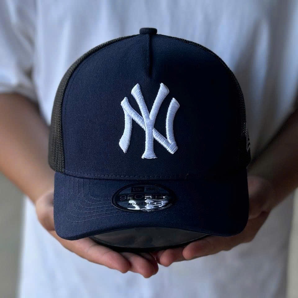 Nón kết, mũ lưỡi trai N.Y vải kaki phối lưới form chuẩn thời trang siêu đẹp