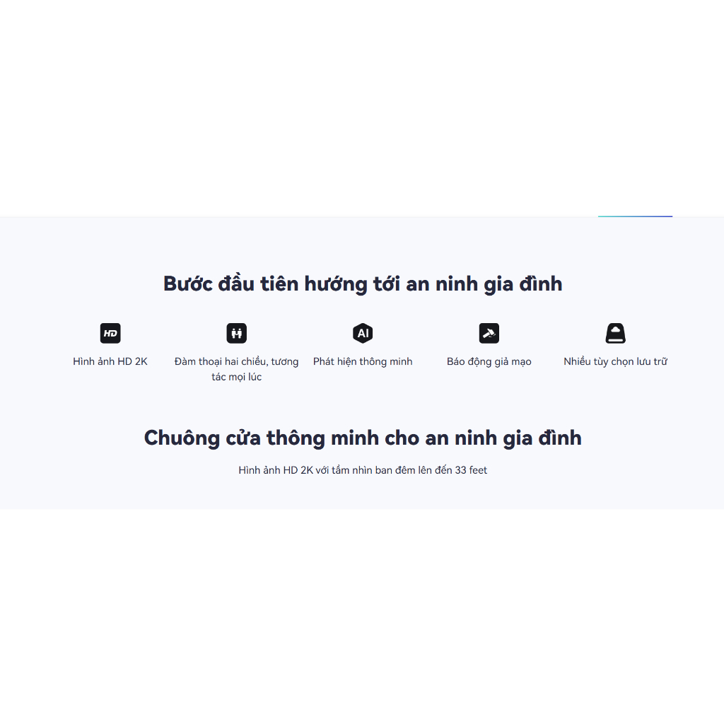 Chuông cửa Wi-Fi MEARI B1 tích hợp camera 3MP, Tích hợp Pin 5200mAh, Đàm thoại 2 chiều, phát hiện chuyển động - hàng chính hãng