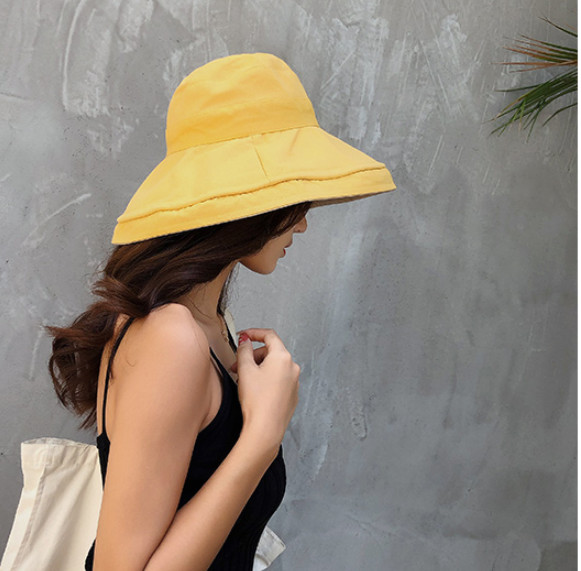 Mũ chống nắng rộng vành chống uv đội 2 mặt cao cấp, nón rộng vành tạo kiểu