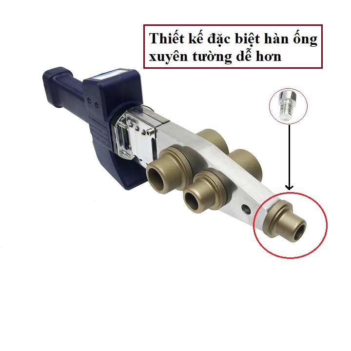 Máy hàn ống PPR, Máy hàn nhiệt ống nước 20-32mm, Công suất 800W