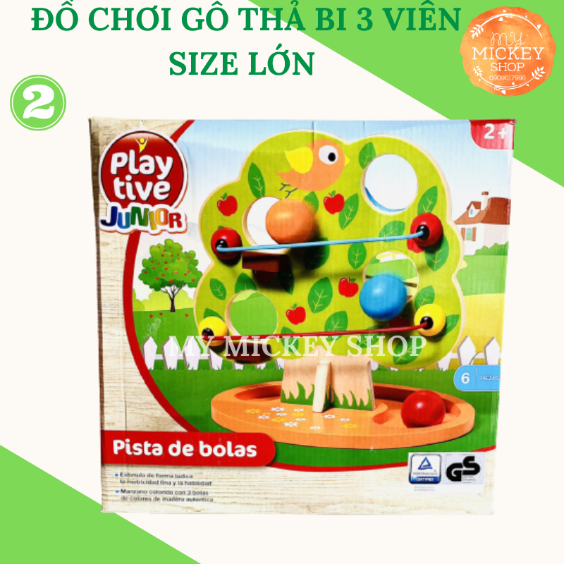 Đồ chơi gỗ Thả Bi lăn cho bé từ 2 tuổi