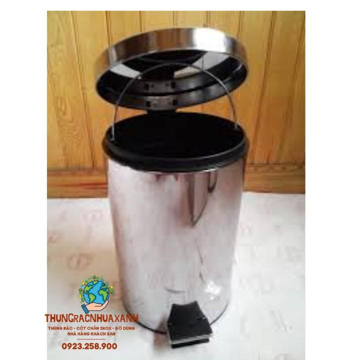 *KM SỐC T1/21* THÙNG RÁC ĐẠP CHÂN INOX 12L