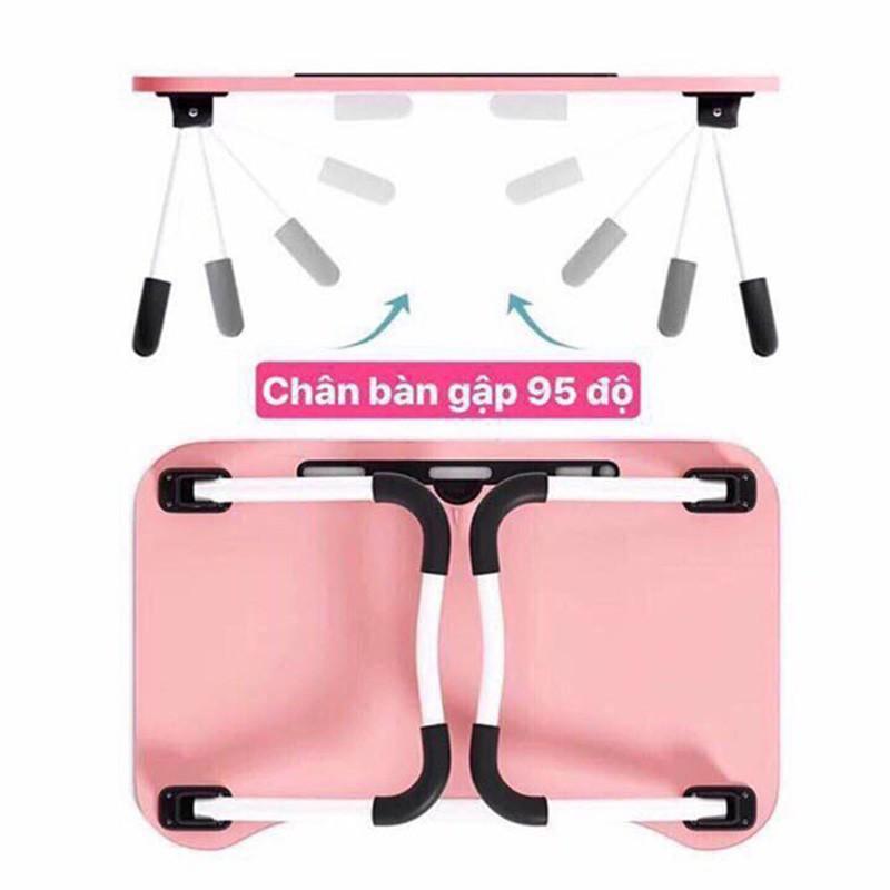Bàn học gấp gọn thông minh có khe cắm ipad kèm bút . LG11