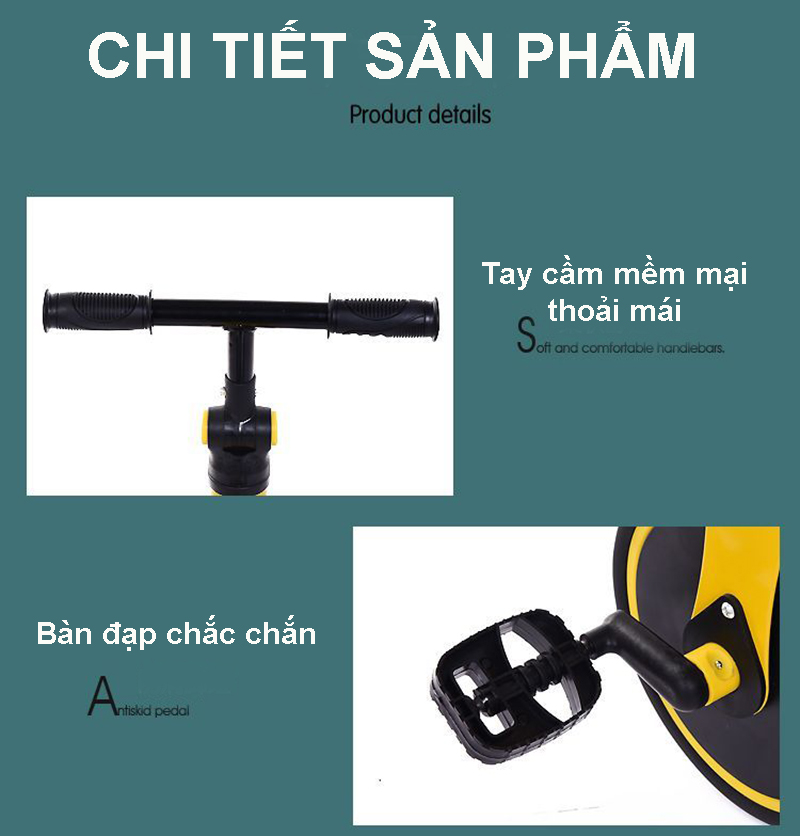 Xe thăng bằng - xe đạp 3 bánh đa năng cho bé. Xe thăng bằng có bàn đạp kết hợp xe chòi chân Sport cho bé - TẶNG KÈM ĐÀN XYLOPHONE 8 THANH CHO BÉ