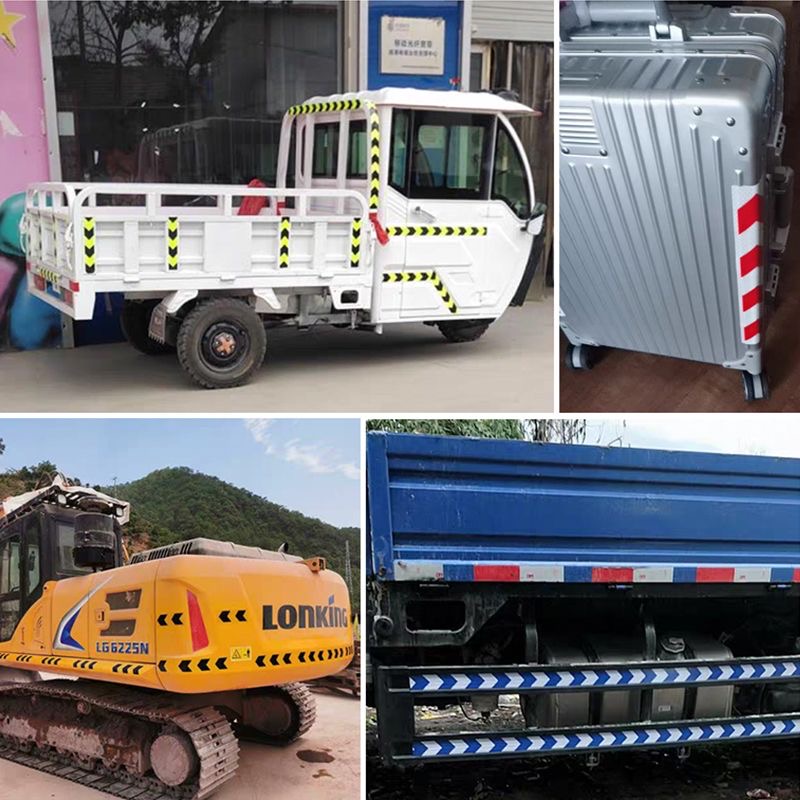 Băng Dính Phản Quang khổ rộng 10 cm x 25 mét, Cảnh Báo An Toàn Hình Mũi Tên Dùng Dán Xe Ô tô, Thùng Xe Tải, Định Hướng An Toàn, chất liệu PVC Chống Thấm Nước - Mũi Tên ĐỎ TRẮNG - Mai Lee