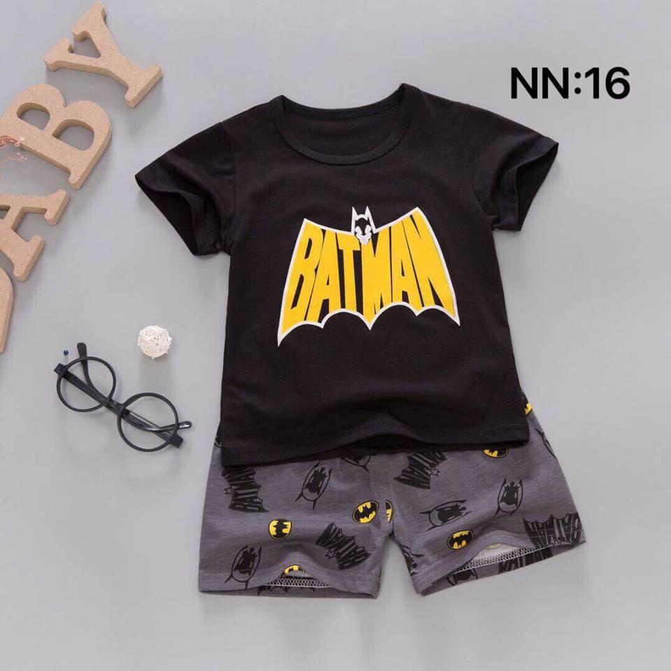 Bộ cotton thun bé trai bé gái xuất Hàn size 90-140, mua hàng inb mình mẫu và size nha