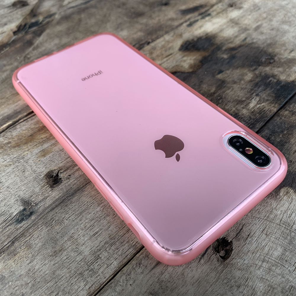 Ốp lưng dẻo cao cấp dành cho iPhone X / iPhone XS - Màu hồng mờ