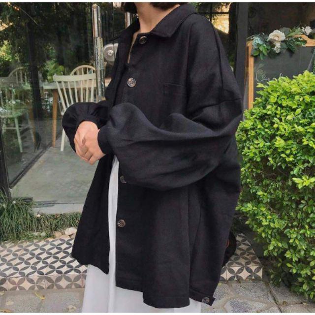 Áo khoác sơ mi nam nữ mặc, áo khoác chống nắng chất kaki