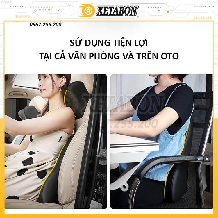 Bộ gối tựa đầu và tựa lưng cao su non cao cấp