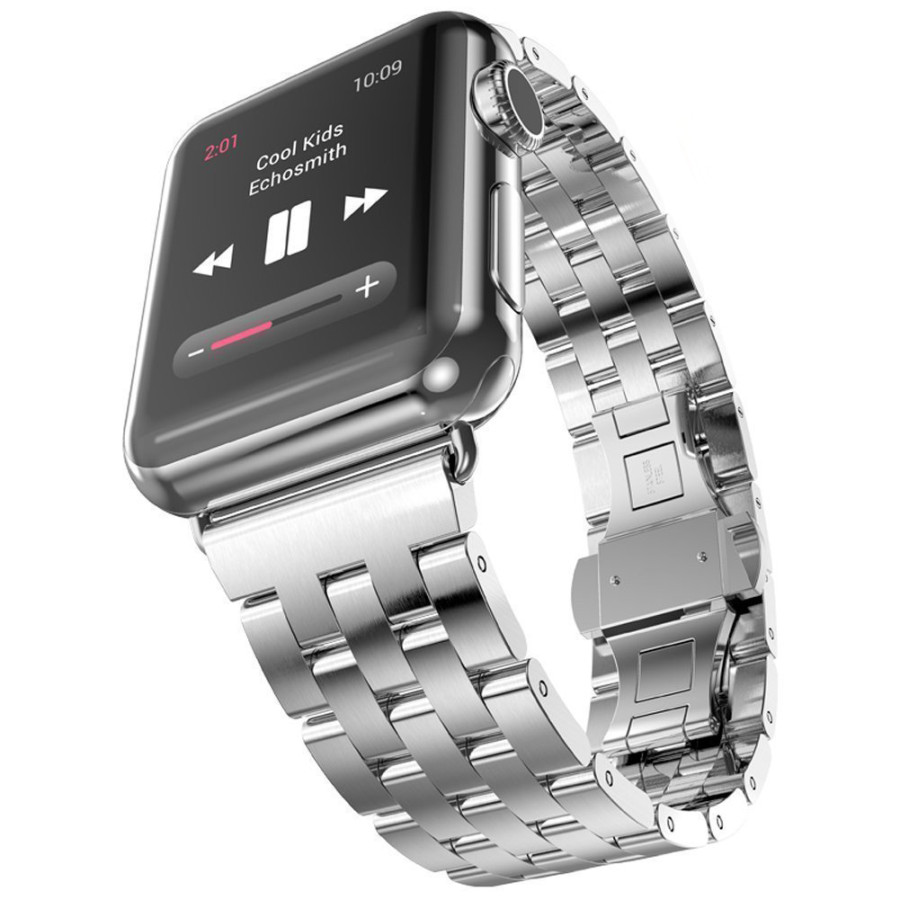 Dây đồng hồ Apple Watch 44mm/42mm thép không gỉ mắt xích dọc