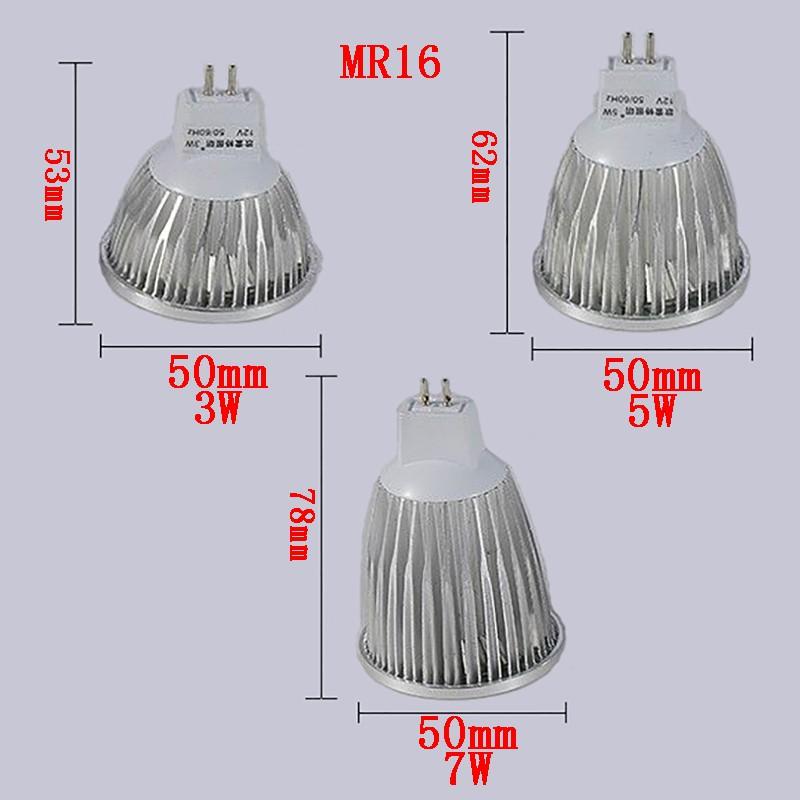 Bóng Đèn Led Mr16 Gu5.3 Gu10 Ac 220v Ac / Dc 12v 3w 5w 7w