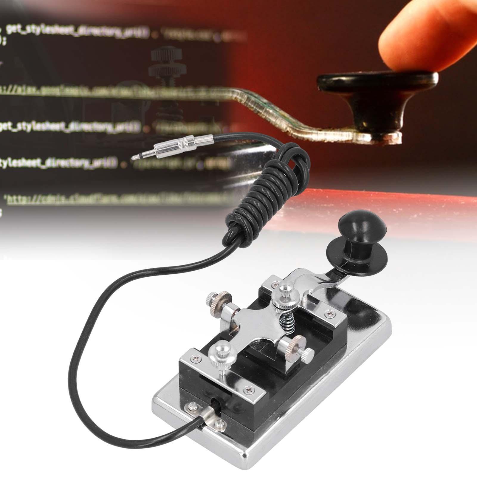 Telegraph Key Heavy Key Straight Key Shortwave Radio for Communication Teaching Radio Amateur Exerciser