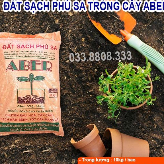 Đất phù sa dinh dưỡng ABER - Đất Chuyển Trồng rau, hoa, cây cảnh