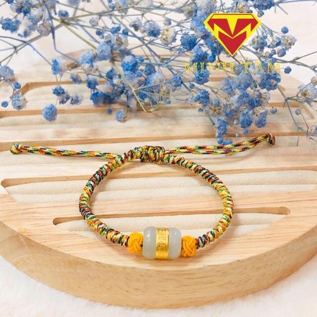 Vòng tay may mắn lu thống Bạch Ngọc-Minh Tâm Jewelry