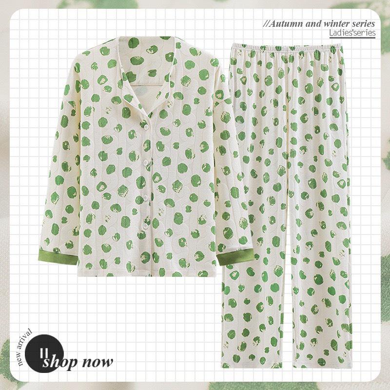 Bộ Mặc Nhà Pyjama, Bộ Ngủ Cổ Bẻ Hàng Qc Chất Liệu Cotton Nâng Cấp Co Giãn Mềm Mại