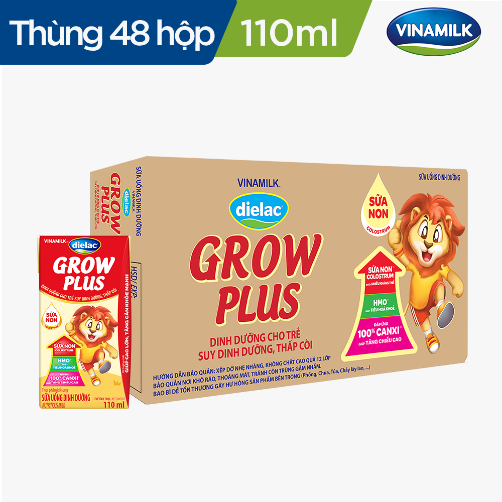 COMBO 48 HỘP SỮA BỘT PHA SẴN DIELAC GROW PLUS 110ML