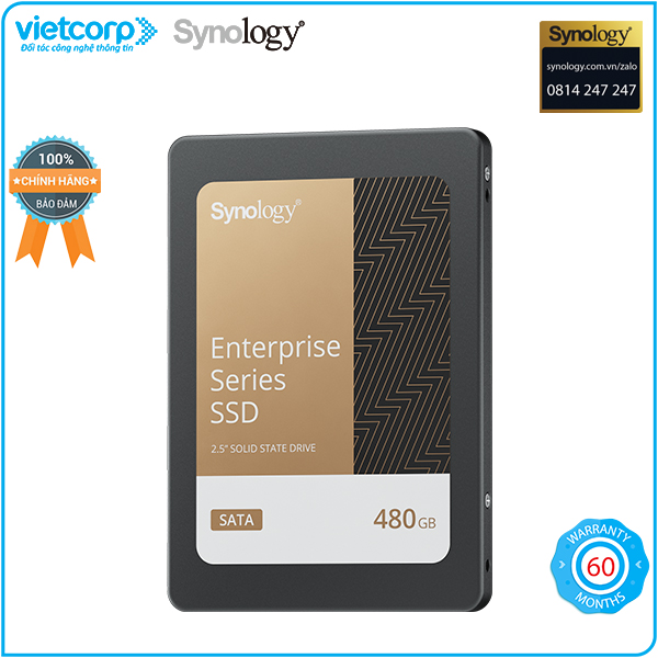 Ổ cứng SSD chuyên dụng cho NAS Synology SAT5210-480G - Hàng Chính Hãng