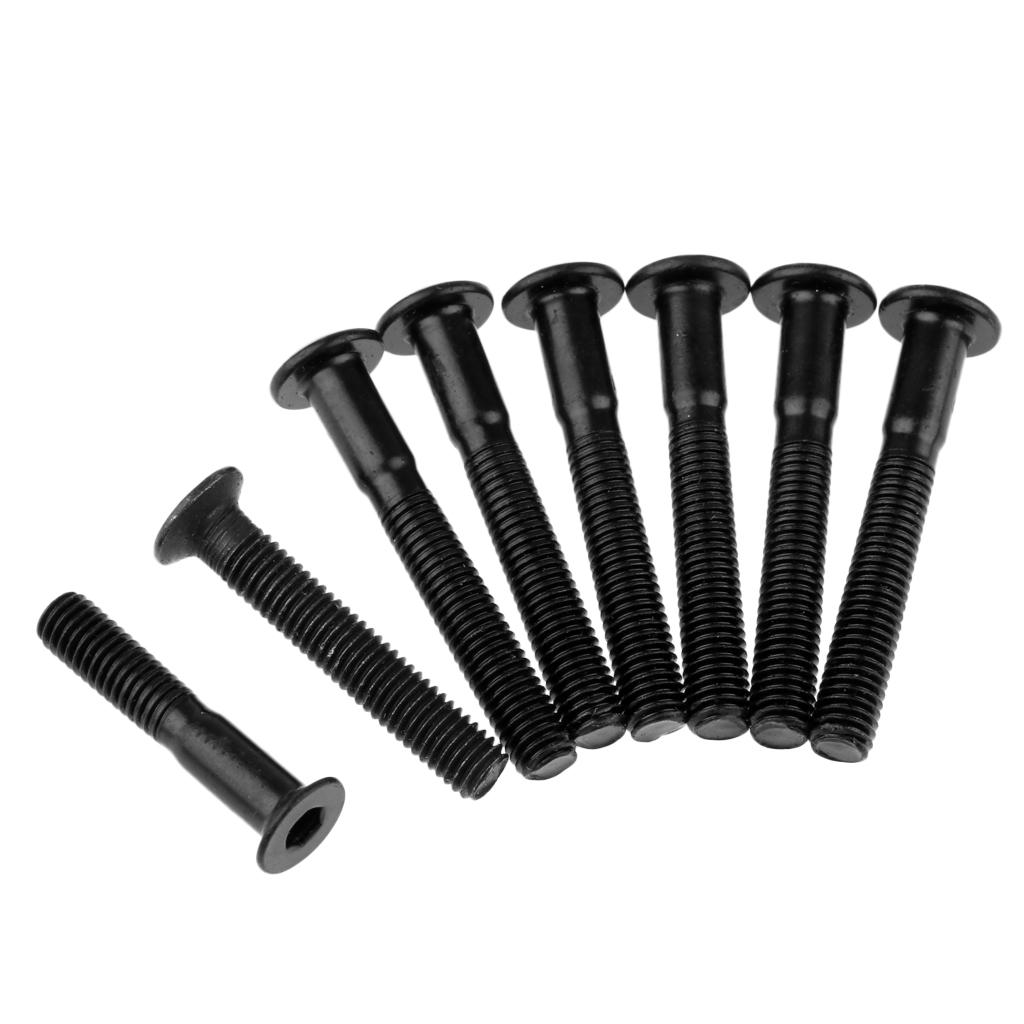 2x8 Pieces Skateboard Longboard Mounting Bolts Screws Nuts Hardware Set 35mm