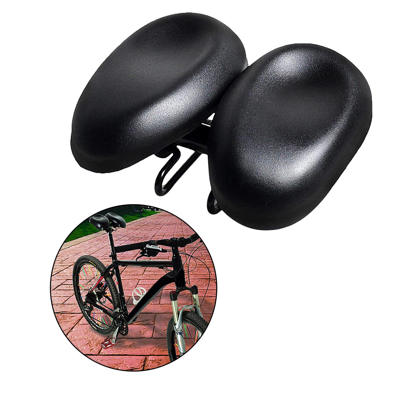 Dual Pad  Bike  Cushion Wide  Comfort Saddle Seat Pad