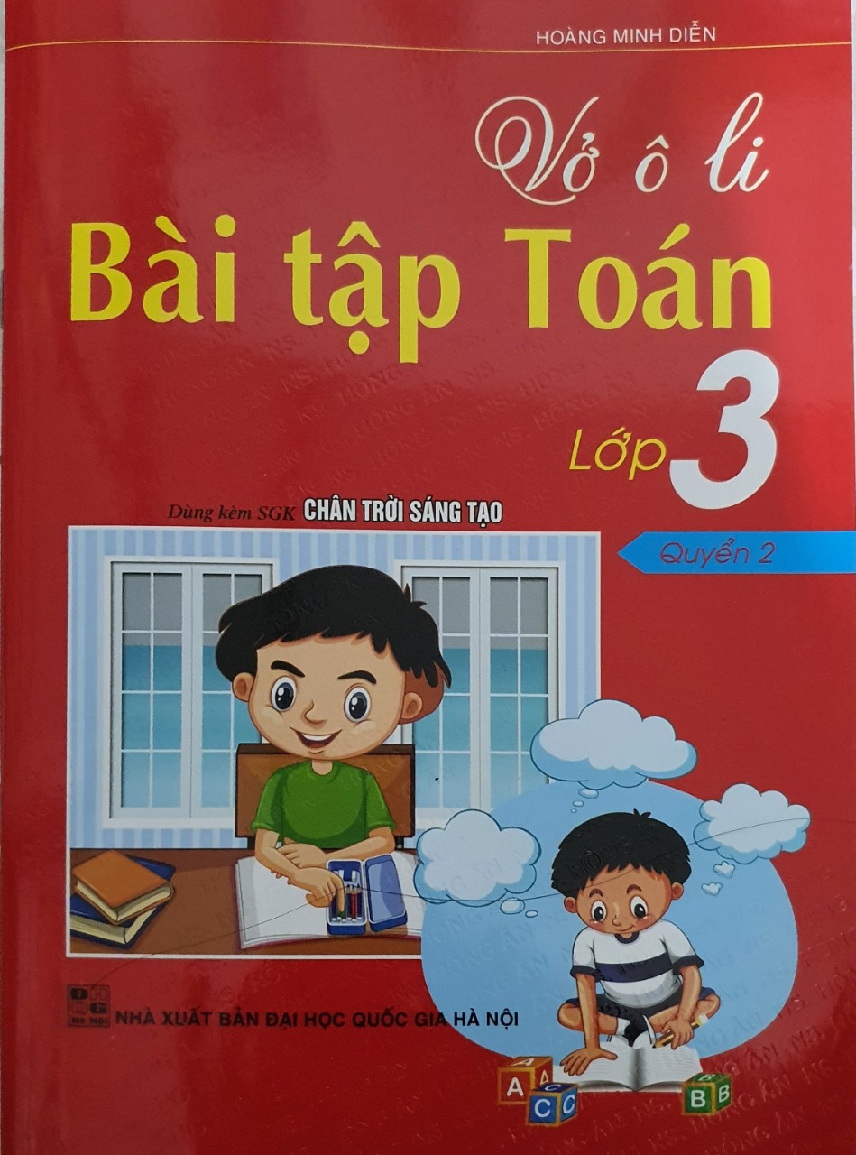 Sách - Combo Vở ô Li Bài Tập Toán Lớp 3 Quyển 1+ Quyển 2 (Dùng Kèm SGK Chân Trời Sáng Tạo)