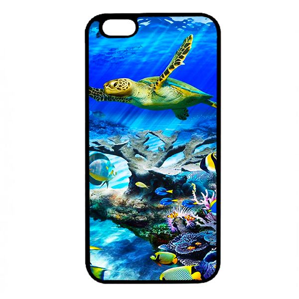 Ốp lưng cho điện thoại Iphone 6 Plus biển và cá   - Hàng chính hãng